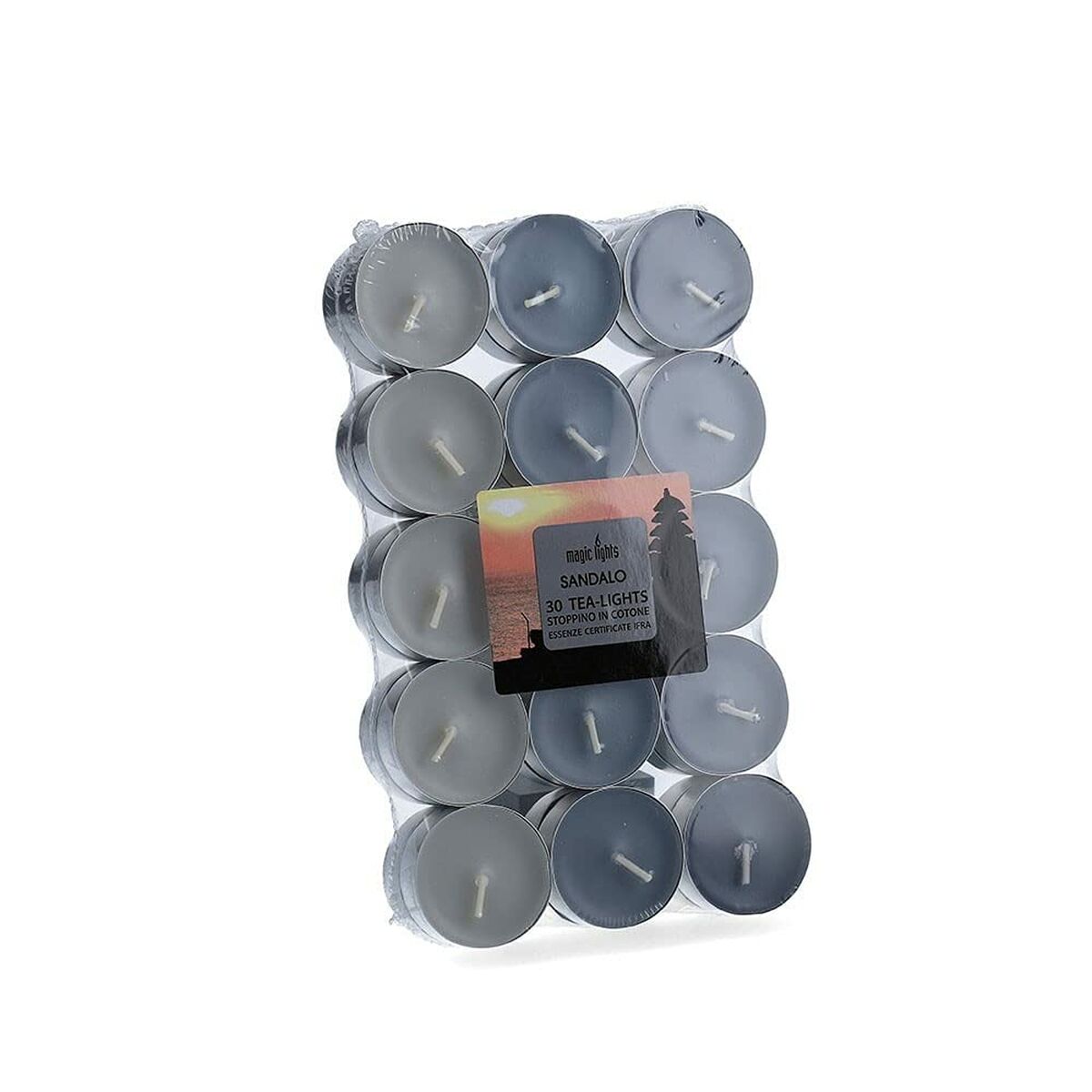 Scented candles Magic Lights Sandalwood (30 Units)-0