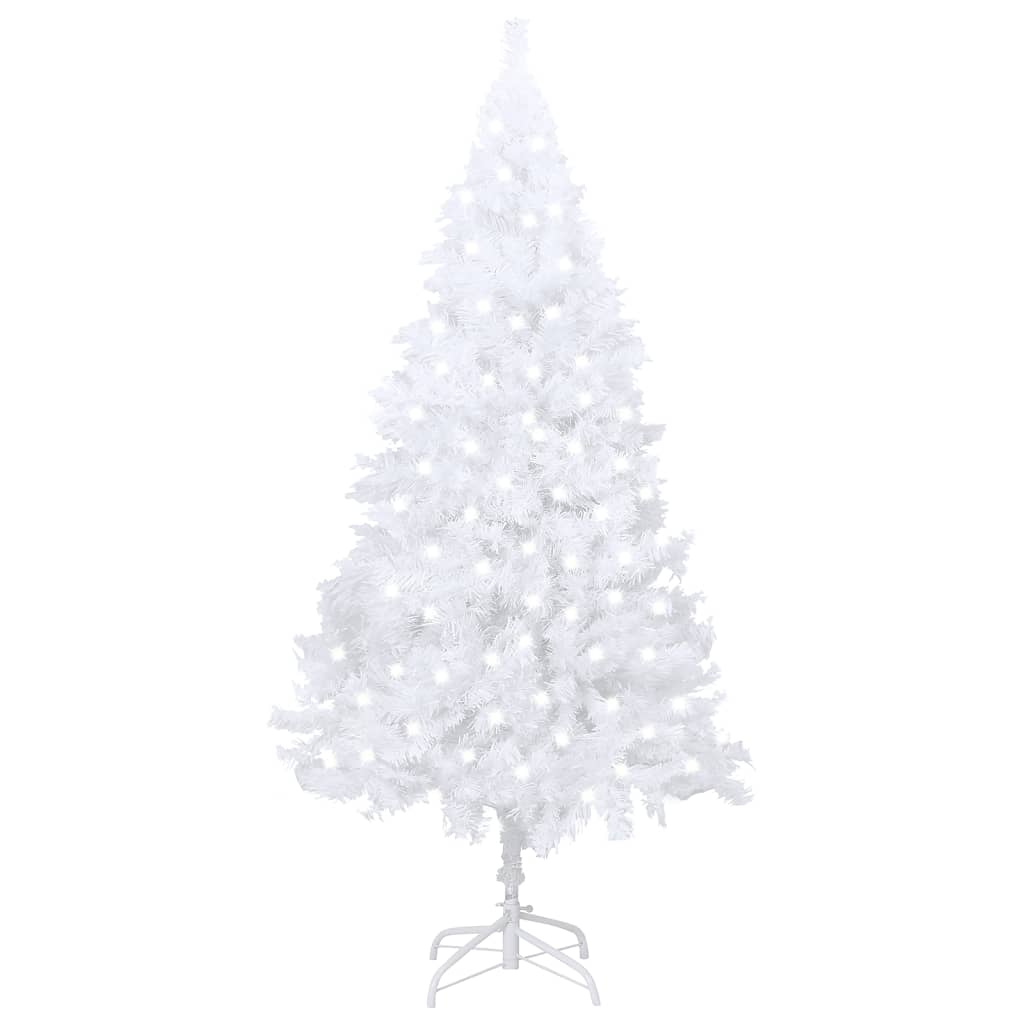 vidaXL Artificial Pre-lit Christmas Tree with Thick Branches Party Decoration-0