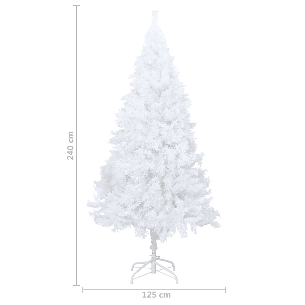 vidaXL Artificial Pre-lit Christmas Tree with Thick Branches Party Decoration-2