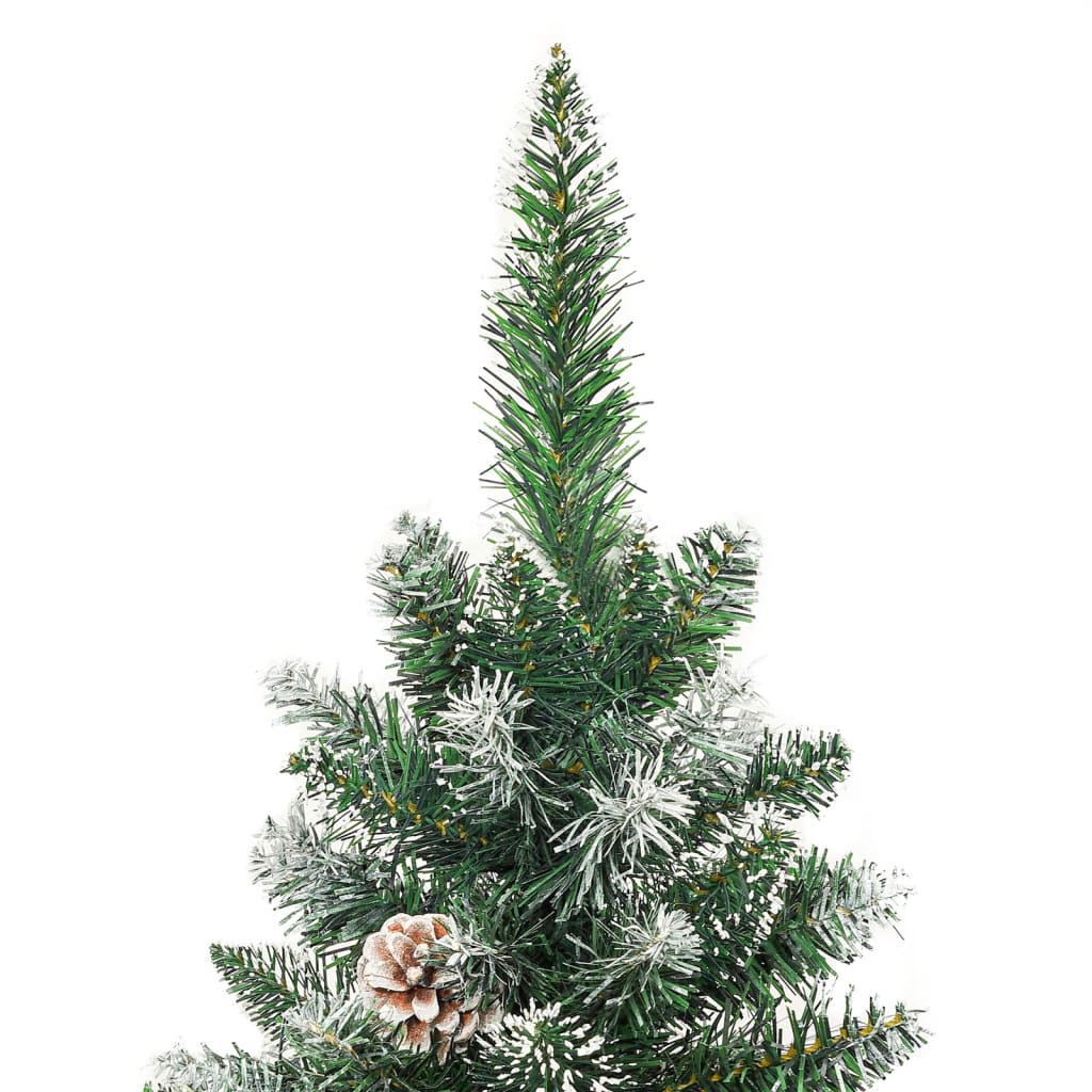 vidaXL Christmas Tree Party Decoration Artificial Slim Tree with Stand PVC-2