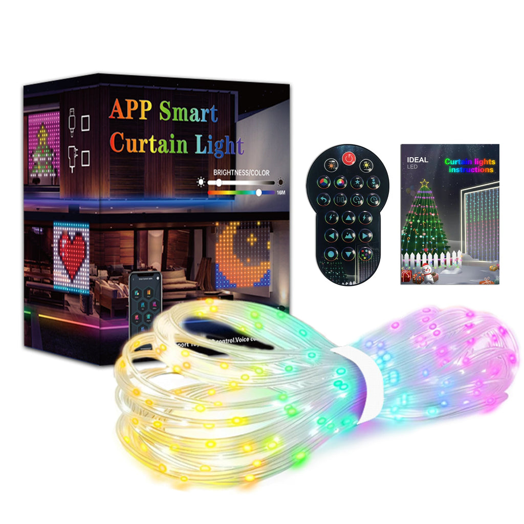 Smart Curtain Lights, Indoor & Outdoor RGB String Lights, Support DIY Pattern-2