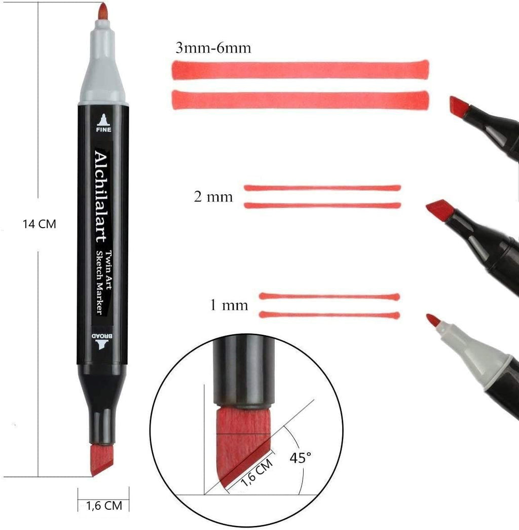NNEDSZ 168 Colours Graffiti Pen Permanent Marker Pens Set for Adults and Children-2