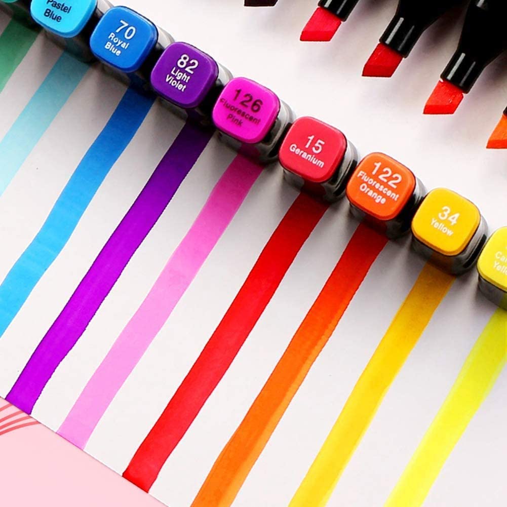 NNEDSZ 168 Colours Graffiti Pen Permanent Marker Pens Set for Adults and Children-3