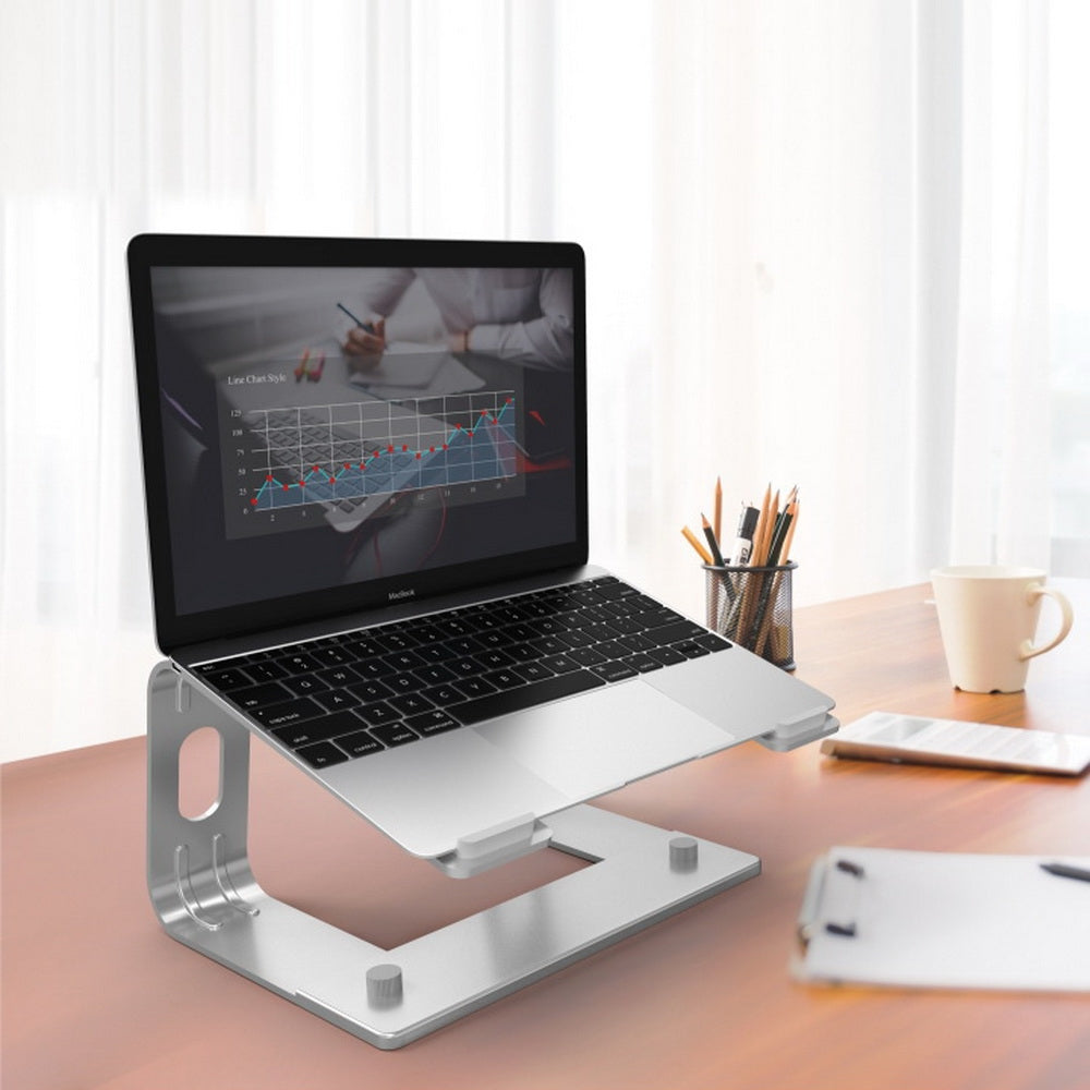 NNEDSZ CL510 Ergonomic Aluminium Cooling Stand Elevator for Laptop MacBook-3