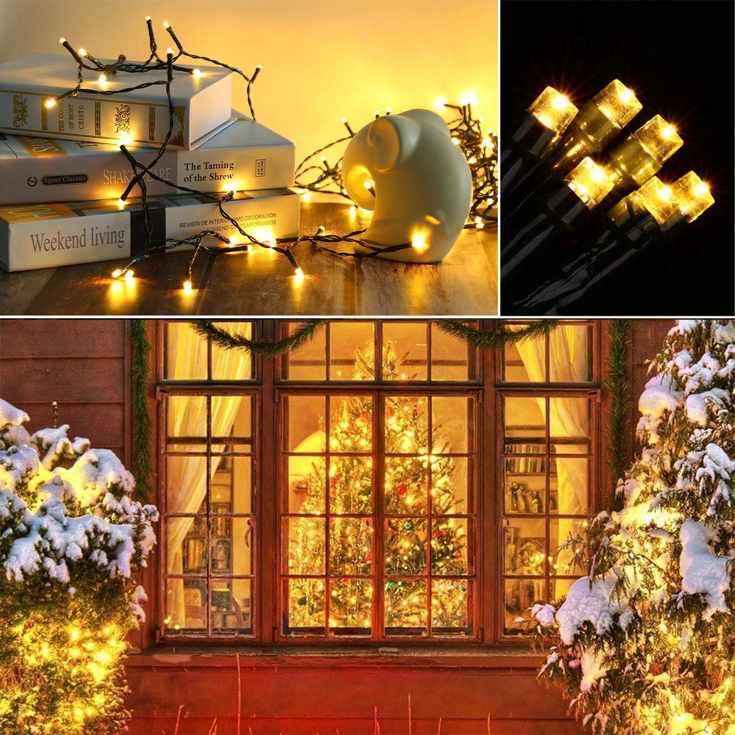 Solar String Lights LED Solar Power Fairy String Light 12M 100 LEDs 8 Lighting Mode Multicolor Waterproof Starry String Lights-2